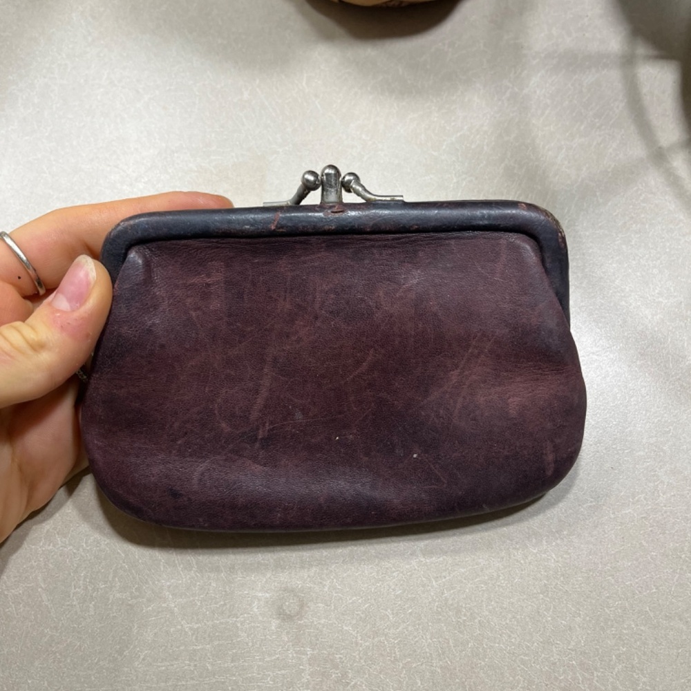 Vintage coach leather coin wallet